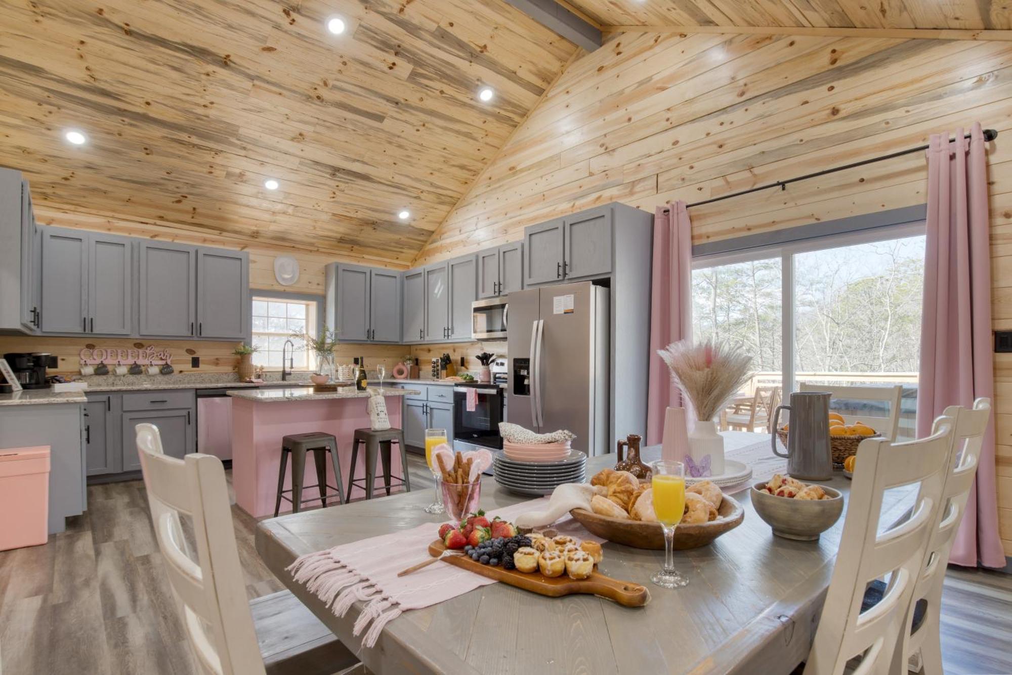 Pink Pines Avantstay Luxury Aesthetic Dream Home Indoor Pool Hot Tub 비둘기 포지 외부 사진